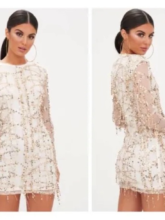 PrettyLittleThing Dresses & Skirts - PrettyLittleThing  gold sequin dress